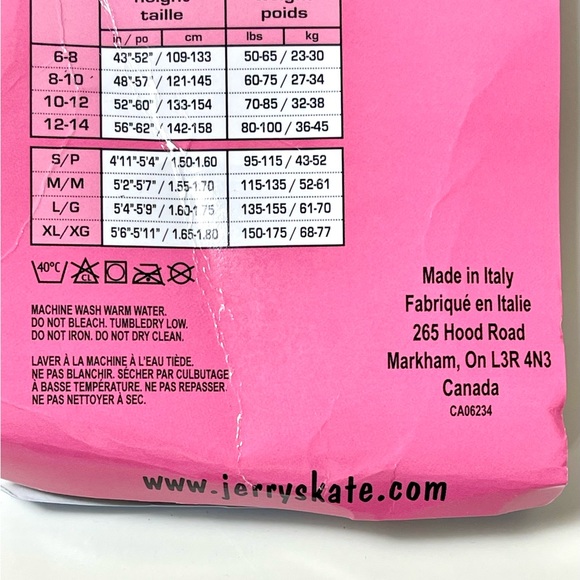 Jerry’s Ice Skating Tights ~ Boot Cover Tights ~ Girls Sz. 10-12 - Picture 4 of 9